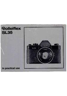 Rollei SL 35 manual. Camera Instructions.